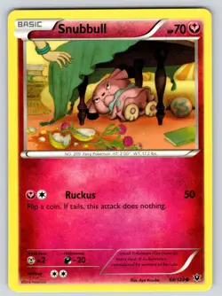 Snubbull 68/124 Common Fates Collide Pokemon Lightly Played - Image 1