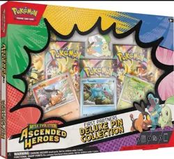 Pokemon TCG Mega Evolution Ascended Heroes First Partners Deluxe Pin Collection - Image 1