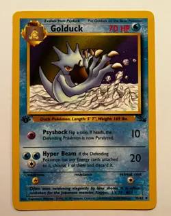 Pokemon TCG GOLDUCK 1st EDITION. 35/62 Regular. Fossil (1999). NM/M Free Ship’in - Image 1