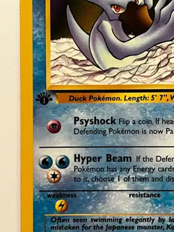Pokemon TCG GOLDUCK 1st EDITION. 35/62 Regular. Fossil (1999). NM/M Free Ship’in - Image 2