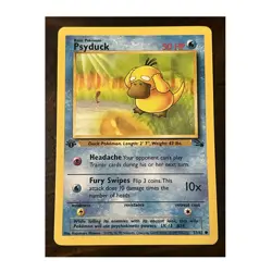 Pokemon Psyduck 53/62 Fossil Common 1st Edition Regular English 1999 HP50 Basic - Image 1