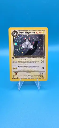 Pokemon 1st Edition Dark Magneton Holo Rare - 11/82 1st Edition Team Rocket B22 - Image 1