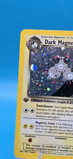 Pokemon 1st Edition Dark Magneton Holo Rare - 11/82 1st Edition Team Rocket B22 - Image 2