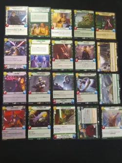 STAR WARS UNLIMITED LEGENDS OF THE FORCE 58 CARD COMPLETE RARE REGULAR BASE SET - Image 1