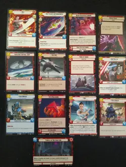 STAR WARS UNLIMITED LEGENDS OF THE FORCE 58 CARD COMPLETE RARE REGULAR BASE SET - Image 3