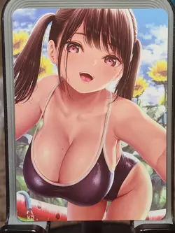 🍑 2 Sided Spicy Black Silk Dual Card Anime Waifu Bikini Like Goddess Story Z48 - Image 1