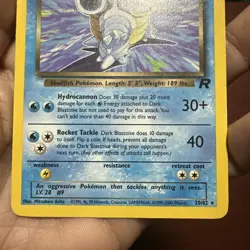 Dark Blastoise Team Rocket #20/82 NON-HOLO Rare Pokemon Card WotC c494 - Image 3
