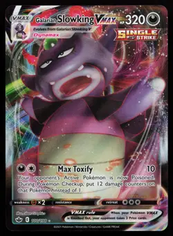 Galarian Slowking VMAX 100/198 Ultra Rare SWSH06: Chilling Reign Pokemon Card - Image 1