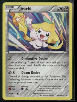 Jirachi 42/108 Holo Rare Roaring Skies Pokemon Holo Lightly Played - Image 1