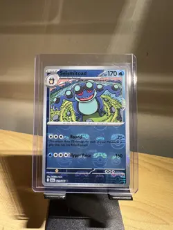 Seismitoad Masterball Foil Black Bolt English Pokemon Card 021/086 NM Condition - Image 1