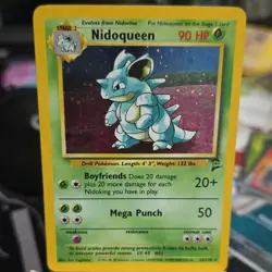 Pokemon Nidoqueen Base Set 2 Holo Rare 12/130 Stage 2 90 HP English - Image 1