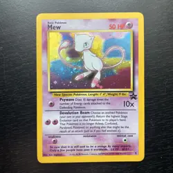 Mew Holo Rare #9 Black Star Promo swirl WOTC Pokemon LP - Image 2
