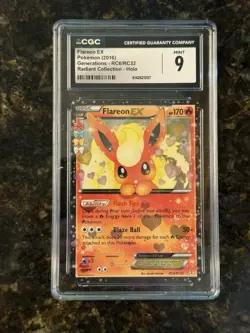 Pokemon Flareon EX RC6/RC32 Generations: Radiant Collection CGC MINT 9 - Image 1