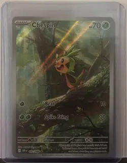 Pokemon Chespin Crimson Invasion Holo Secret Rare 087/086 Basic 70 HP - Image 1