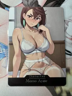Momo Ayase DandaDan Goddess Story Waifu Anime Custom Card - Image 1
