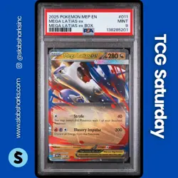 2025 POKEMON MEP BLACK STAR PROMOS #011 MEGA LATIAS EX PSA 9 - Image 1