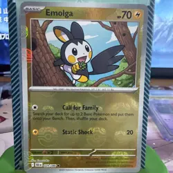 Emolga (Master Ball Pattern) Common SV: Black Bolt 029/086 NM Pokemon TCG - Image 1