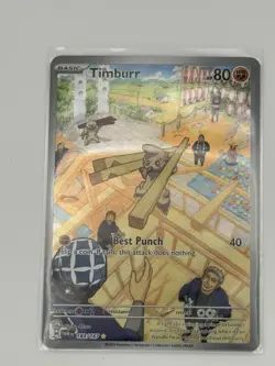 Timburr 183/167 Illustration Rare Pokemon TCG Twilight Masquerade NM - Image 1