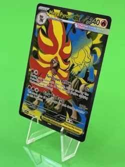 Pokemon Mega Pyroar ex Mega Evolution Chaos Rising UR Full Art 099/086 NM!!! - Image 2
