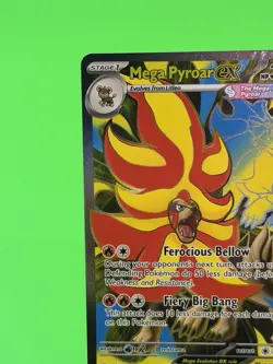 Pokemon Mega Pyroar ex Mega Evolution Chaos Rising UR Full Art 099/086 NM!!! - Image 4