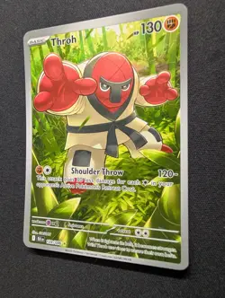 Throh 128/086 Pokemon TCG Black Bolt Illustration Rare Holo NM - Image 2