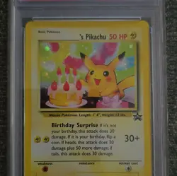 ______'s Pikachu 24/53 WotC Promo Holo 50 HP English Birthday Surprise - Image 2