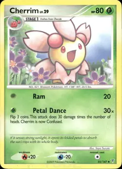 Cherrim 55/147 Uncommon Supreme Victors Pokemon Lightly Played - Image 1