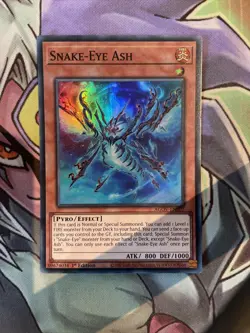 AGOV-EN007 Snake-Eye Ash Super Rare 1st Edition NM Yugioh Card - Image 1