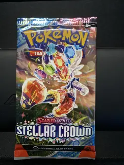Pokemon TCG: Scarlet and Violet Stellar Crown x1 Booster Pack Sealed - Image 1