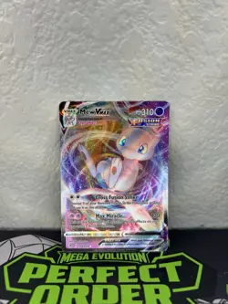 Pokemon Swsh08: Fusion Strike Mew v Max Full Art 114/264 LP - Image 1
