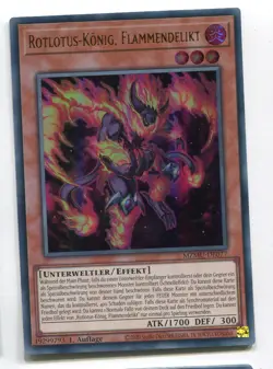 Yu-Gi-Oh! Rotlotus Konig Flammendelikt Ultra Rare MZMU-DE077 - Image 1
