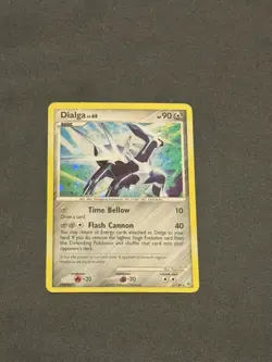 Dialga 1/130 Diamond and Pearl Pokemon Card Holo Rare Lightly Played LP - Image 1