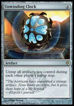 Unwinding Clock -Foil Medium Play MTG New Phyrexia - Image 1