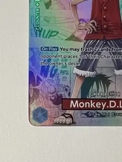 Monkey D. Luffy P-055 One Piece College Basketball US Voyage Promo Card Sealed - Image 3