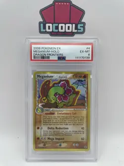 PSA 6 Meganium 4/101 Holo Dragon Frontiers Delta Species Pokemon Card 2006 - Image 1