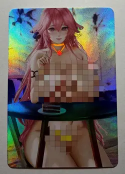 SEXY HEROINE WAIFU Yae Miko GENSHIN IMPACT ACG PREMIUM HOLO CARD NM - Image 1