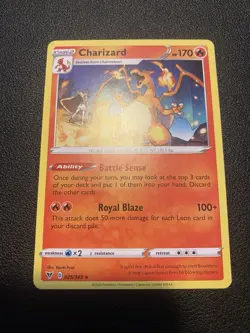 Pokemon TCG Charizard Vivid Voltage Regular Rare Card 025/185 - Image 1