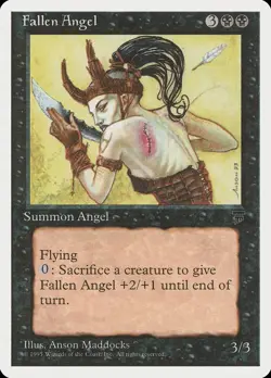 Fallen Angel (NM) #32 Chronicles CHR Magic the Gathering card old school MTG - Image 1