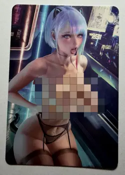 SEXY HEROINE WAIFU Lucy CYBERPUNK ACG PREMIUM HOLO CARD NM - Image 2