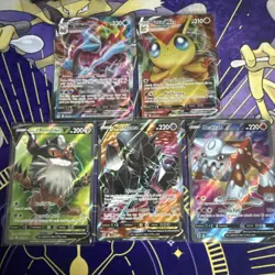 Pokemon Card Lot of V-max And V Full Arts (Victini, Kyurem And More) - Image 1