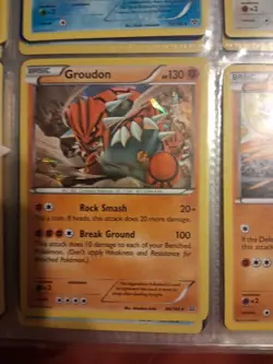 Pokemon TCG Mixed Card Lot Of 9, Groudon Holo, Suicune Skuntank, Numel, Sawk - Image 2