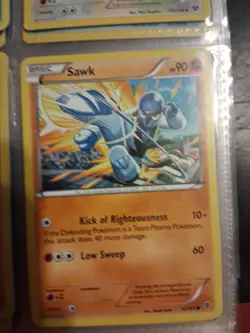 Pokemon TCG Mixed Card Lot Of 9, Groudon Holo, Suicune Skuntank, Numel, Sawk - Image 3