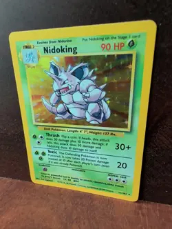 Pokemon TCG Nidoking Holo Rare Card Base Set 11/102 - Image 2