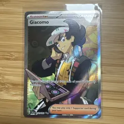 Pokemon TCG Paldea Evolved Giacomo Card 252/193 Full Art Holo (2023) - Image 1