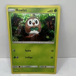 Pokemon TCG McDonald's 2017 Holo 3 card lot Rowlet Cutiefly Crabrawler - Image 4