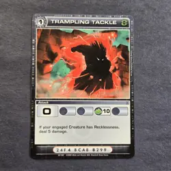 Chaotic TCG Silent Sands Trampling Tackle Uncommon Card 63/100 - Image 1