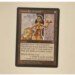 Wizards of the Coast Lion's Eye Diamond Mirage Artifact Rare English 1996 - Image 1