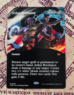 MTG Jeskai Revelation Borderless Extended Tarkir Dragonstorm NM - Image 1