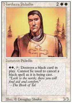 Northern Paladin ~ Heavily Played 3rd Edition Revised MTG Magic UltimateMTG Whit - Image 1