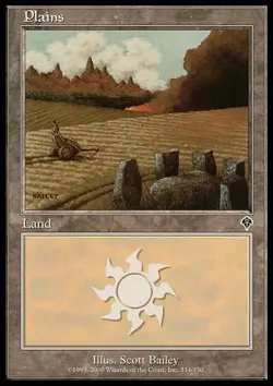 4x Plains (334) ~ Heavily Played Invasion MTG Magic x4 4 UltimateMTG Playset Lan - Image 1